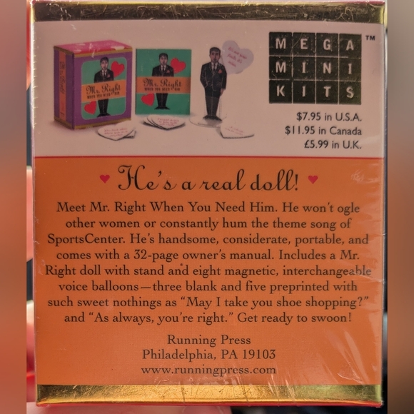 Mr. Right Decorative Sign with Hearts - Picture 2 of 5